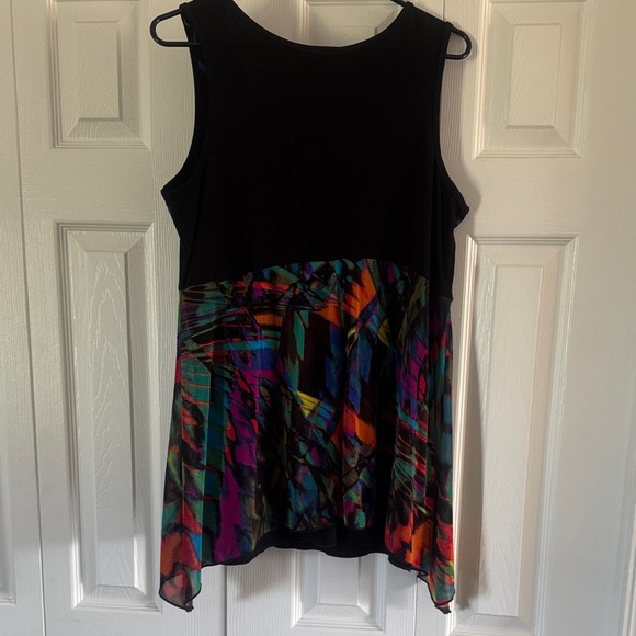 Vibrant Black Multicolor Women's Dress - Picture 2 of 4